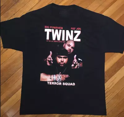 New Big Pun Fat Joe TWINZ Cotton Black All Size Men Women T-Shirt AA081 • $21.89