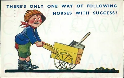 Following Horses With Success Manure Collection 1934 Bamforth Comic 2813 • £3.90
