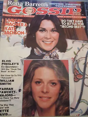 Farrah Fawcett Kate Jackson - Rona Barrett's Gossip Magazine 1977 • £12.06