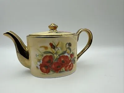 Ayshford Miniature Teapot Fine Bone China Poppies • £3.95
