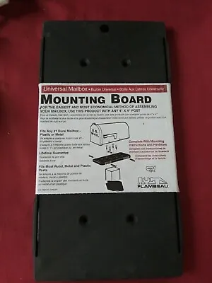 Plastic Mailbox Mounting Board Use 4x4 Post Fits Any #1 Rural Plastic/metal Box • $6.89