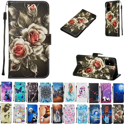 $13.89 • Buy For Samsung Galaxy S22 S21 Plus Ultra S20 FE S10 S9 S8 Wallet Leather Case Cover