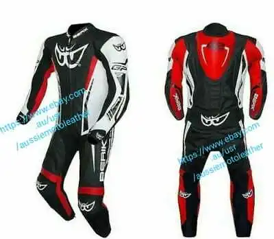 Red Suit Motorbike Leather Suit Motorcycle Leather Suit Ce Armoured  Racing • $325.55
