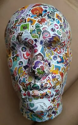 £18 • Buy HANDMADE MALE FUNKY DECOUPAGE -  DECOPATCH HEAD ORNAMENT - UNIQUE  27x16x22cm