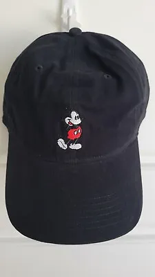 Mickey Mouse Hat Adult Mens Womens Disney Black Baseball Cap One Size Adjust • $8.49