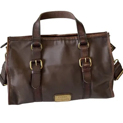 $148.88 • Buy FOSSIL Maddox Vintage Convertible Crossbody Handbag Satchel Purse Bag Leather