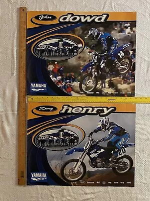 Vintage -- Team Yamaha - Signed Posters - Rare 1990's Motocross & Supercross! • $65