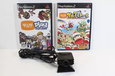 2 Japan Games And Eye Toy USB Camera SCJH-10001L Ape Escape Monkey Mania / Play • $28.99