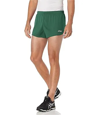 ASICS Mens Break Through Athletic Workout Shorts Green Small • $15.45
