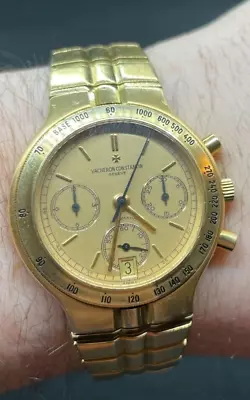$21999.99 • Buy Vacheron Phidias Solid Gold Chronograph 49001/967J-3 Champagne 1 Of 500 Full Set
