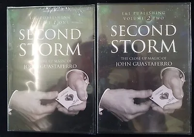 £4.99 • Buy Magic DVDs - Second Storm The Close Up Magic Of John Guastaferro Volume 1&2