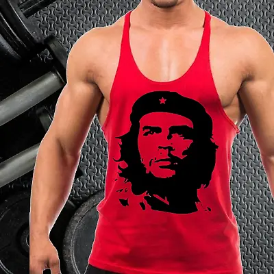 £7.99 • Buy Che Guevara Gym Vest Stringer Bodybuilding Muscle Training Top Fitness Singlet