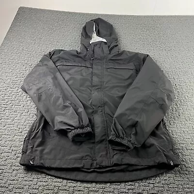 5.11 Tactical Jacket Mens Large Black Windbreaker Full Zip Utility Pockets Coat • $27.99