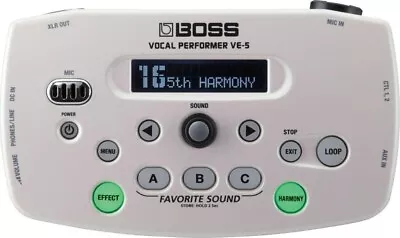 Boss VE-5 Vocal Performer Effects Processor White Brand New Box Expedited Ship • $226.55