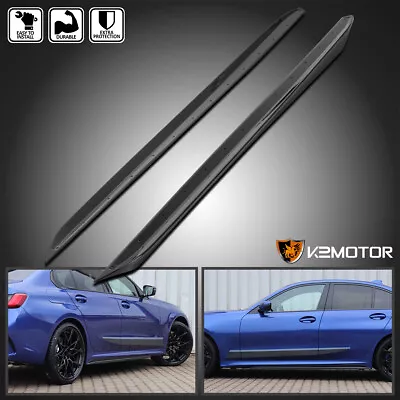 Fits 2019-2023 BMW 3-Series G20 M340i M Performance Side Skirts 2PC Body Kit Blk • $129.38