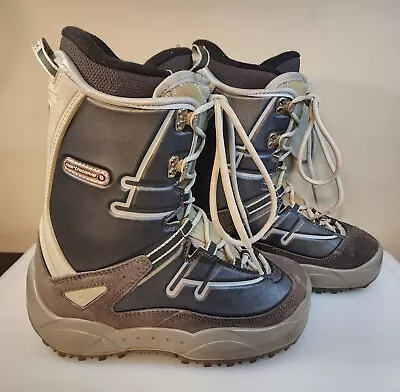 NORTHWAVE Black & Gray SNOWBOARD Boots Mondopoint 240 Mens Size 5 • $39.95