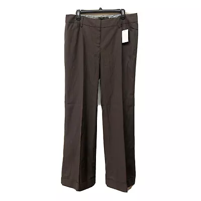 Vertigo Dress Pants Womens 14 Cuffed Multicolor Charcoal Pinstripe Bottoms • $24.65