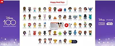 2023 McDONALD'S Disney's 100 Year Anniversary Celebration HAPPY MEAL TOY • $2.99