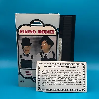 Flying Deuces VHS Stan Laurel & Oliver Hardy Vintage 1985 Rare Version Comedy • $9.99