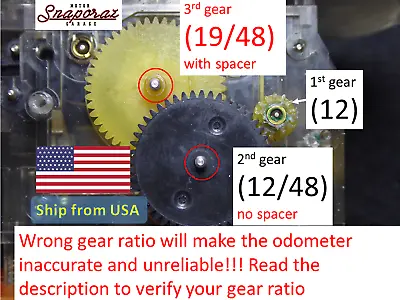 Mercedes Benz Odometer Speedometer 107 124 126 460 461 G Repair Gears Ratio19/48 • $21.95