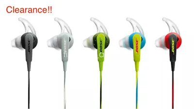 Bose SoundSport In-Ear Headphones 3.5mm Jack Wired Earphones In Multiple Colors • $49.99