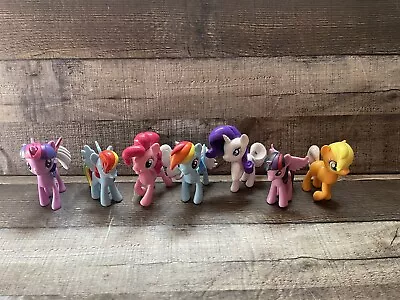 My Little Pony Friendship Is Magic Hasbro Toy Figure Ponies Mane Six Lot Of 7 • $20