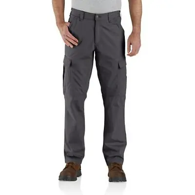 Nwt Men's Carhartt 101148 Force Tappen Cargo Work Pants Gray Ripstop Relaxed Fit • $34.95