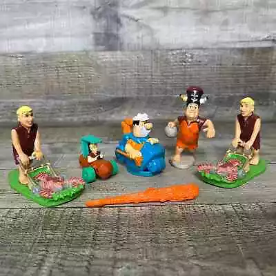 Vintage Flintstones Toy Lot Fred Flintstone Barney Action Figures • $9.71