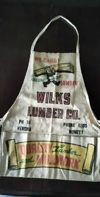 Wilks Lumber Co. - Bib Nail Apron - Great Graphics • $75