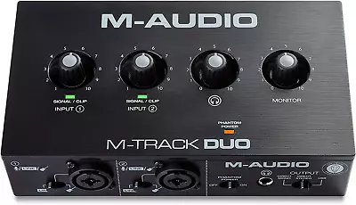 M-Audio M-Track Duo – USB Audio Interface For Recording Streaming And Podcastin • $145.95