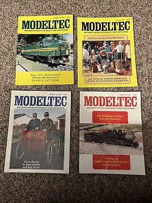 4 Issues Of Modeltec Magazine 1990's-Steam Engines Trains • $9.99