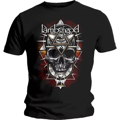 Lamb Of God 'All Seeing Red' Black T Shirt - NEW • £15.49