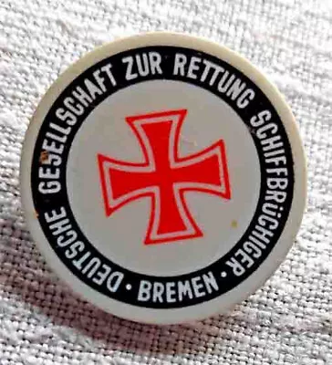 Button German Society For The Rescue Of Shipwrecked Round With Needle 3 Cm • £2.56