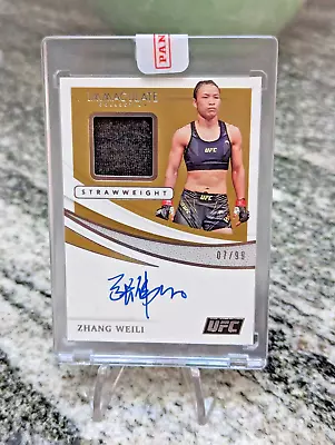 2021 Immaculate UFC Zhang Weili Memorabilia Auto /99 Rare Chinese Auto • $150