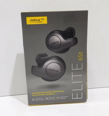 $151.99 • Buy Jabra Elite 65t Titanium Black Wireless Earbuds With Charging Case