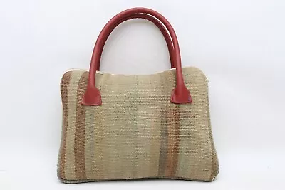 Kilim Bag Shoulder Bag Bohemian Bag 10x14  Fashion Bag Wool Leather Bag E 20 • $41.02