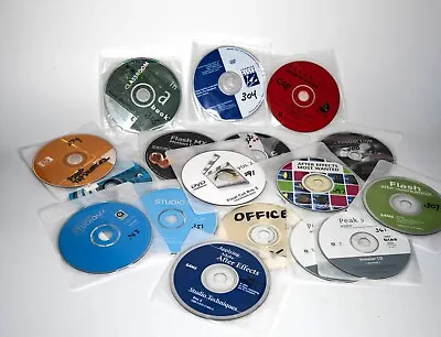 Lot Of 40+discs Older Mac/PC Software Utilities Training And Games • $50