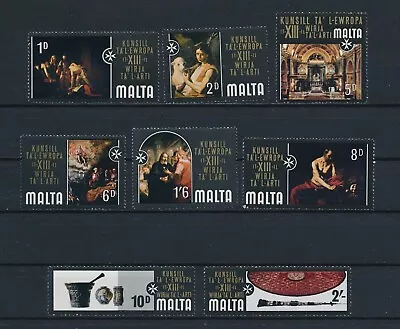 Malta #409-16 Council Of Europe Art Exibition Complete Set 1970 8v MNH • $1.79