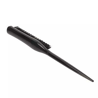 (Black)Hair Teasing Brush 3 Row Nylon Add Volume Ergonomic Hair Styling XTT • £6.76