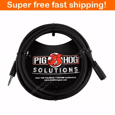 PIG HOG SOLUTIONS PHX35-10 HEADPHONE EXTENSION CABLE 3.5MM 10FT - New • $11.90