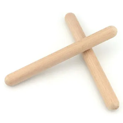 £6.24 • Buy 1 Pair Wooden Drumstick Early Educational Rhythm Sticks Accompaniment Tools