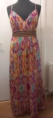 £30 • Buy Matthew Williamson Muliticoloured Maxi Dress. Sz 14.
