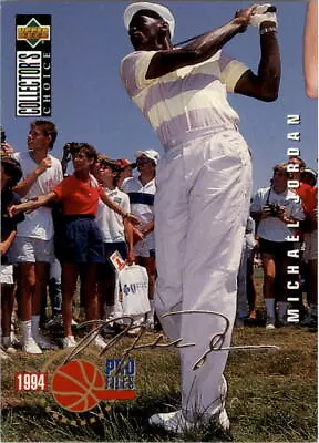 1994-95 Collector's Choice Silver Signature #204 Michael Jordan PRO GOLF - NM-MT • $6
