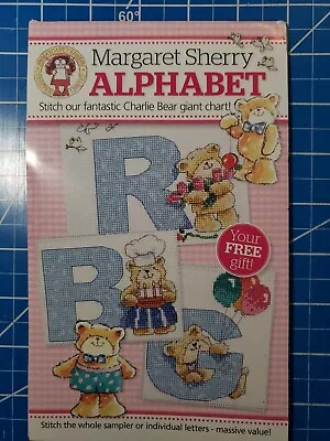 Margaret Sherry~Charlie Bear Giant ALPHABET~ Cross Stitch Chart Pattern Letters • $8.99