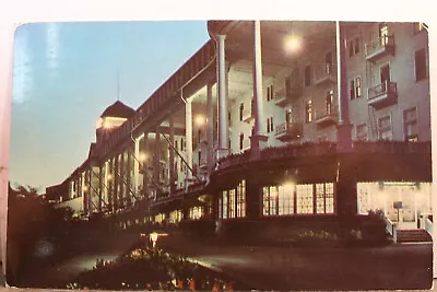 Michigan MI Mackinac Island Grand Hotel Night Postcard Old Vintage Card View PC • $0.50