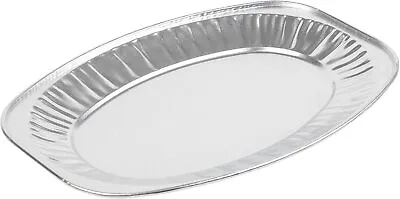 £34 • Buy 50 X 17” Oval Aluminium Foil Tray Buffet Disposable Party Serving Food Platters