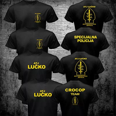 ATJ LUCKO Croatian Police Counter Terrorism Special Unit Force Crocop T Shirt • $22.99