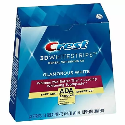 $22.95 • Buy  4 Strips | 2 Pouch Crest 3D White Whitestrips Teeth Whitening Treatments Strip