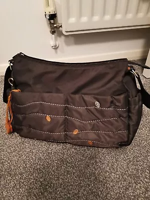 £19.99 • Buy RADLEY Ladies Brown Baby Changing Bag With Mat And Pouch Excellent Condition 