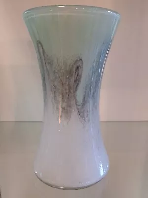 Vasart 1950's/60's Signed  Scottish Glass Pink/green/black 8  Vase • £50